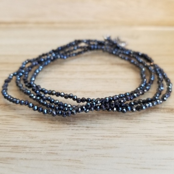 Beaded Spinel Necklace & Convertible Wrap Bracelet - Picture 2 of 8